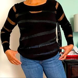Express Sheer Long Sleeve Top